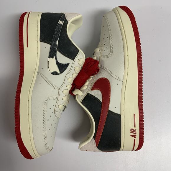 Nike Air Force 1 \'07 Premium Chicago Pack FQ8743 121 Size 9.5 M Black Red Bulls main image 6